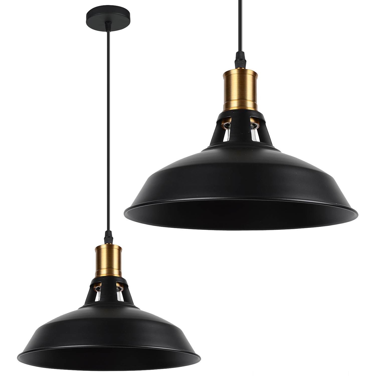 LAMPA sufitowa WISZĄCA Edison RETRO Loft E27 DUŻA