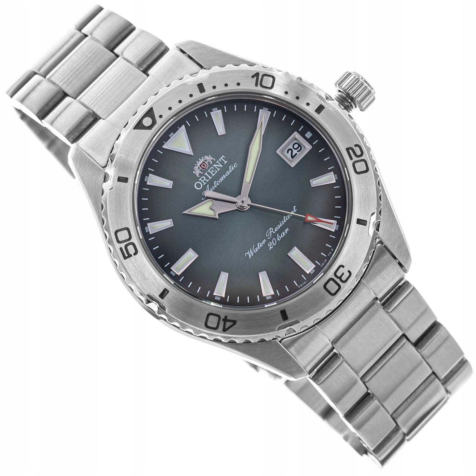 Pánské Hodinky Orient RA-AC0Q13E30B Mako 40 Automatic Stříbrné Na Náramku