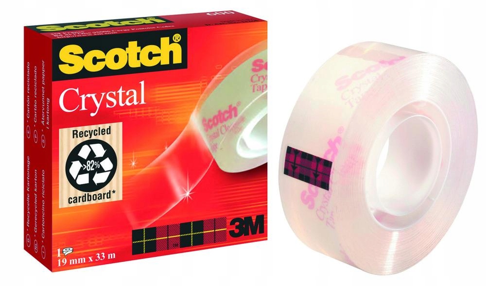 

Taśma klejąca 3M Scotch Crystal 19 mm x 33 m