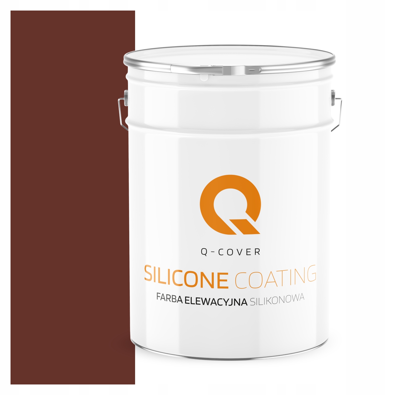 Fasádna Silikónová Fasádna Farba Hnedá Červená Ral 8012 10 L