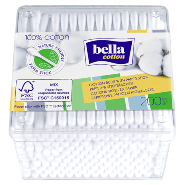 

Bella Patyczki Papierowe 200szt.