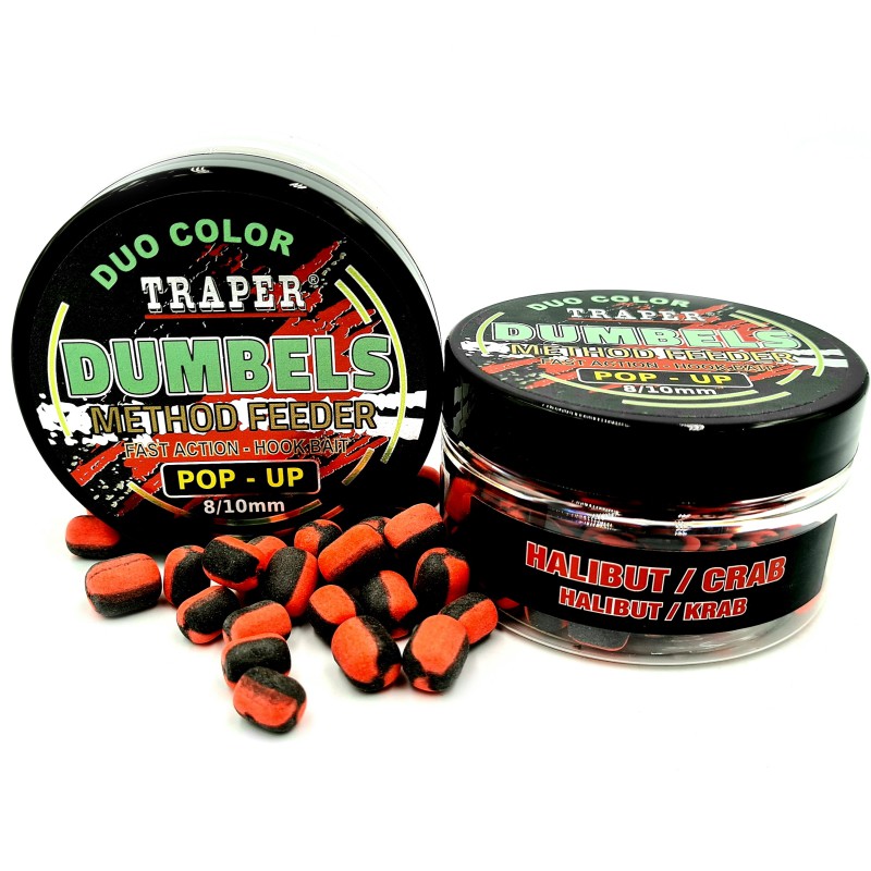 Dumbels Traper Duo Color Pop-Up Halibut Krab 8-10mm 30g Na Method Feeder