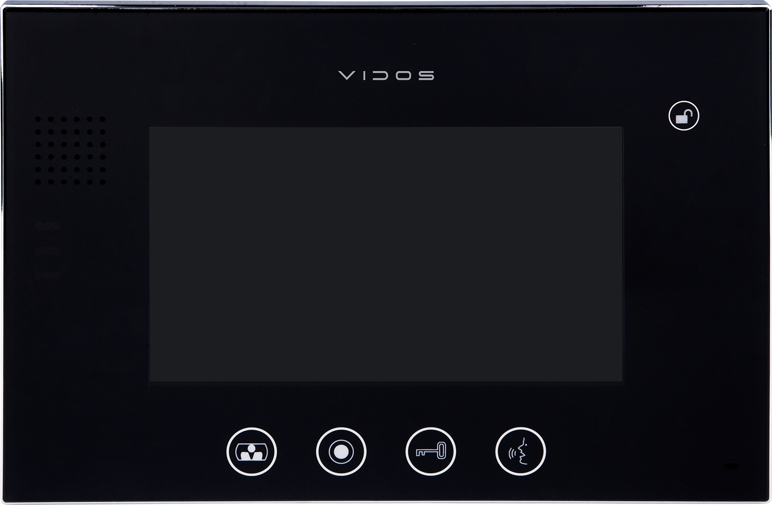 Vidos M670B Monitor głośnomówiący ekran Tft LCD 7" Nano Glass Czarny