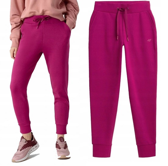 

4F Spodnie Dresowe Damskie Ciemny Róż SPDD350 XL