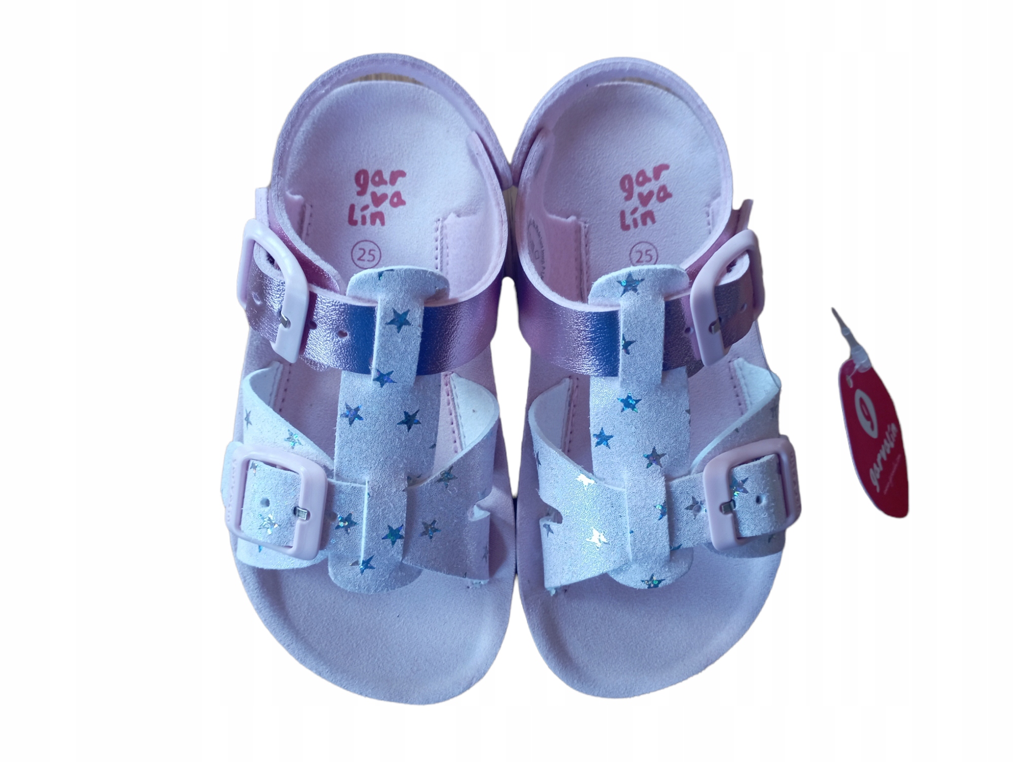 SANDAŁY BŁYSZCZĄCE PROFILOWANE LEKKIE GARVALIN 25 Materiał inny materiał