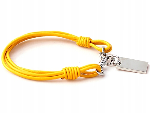 

bransoletka rzemykowa z dowieszką ze stali 316 L