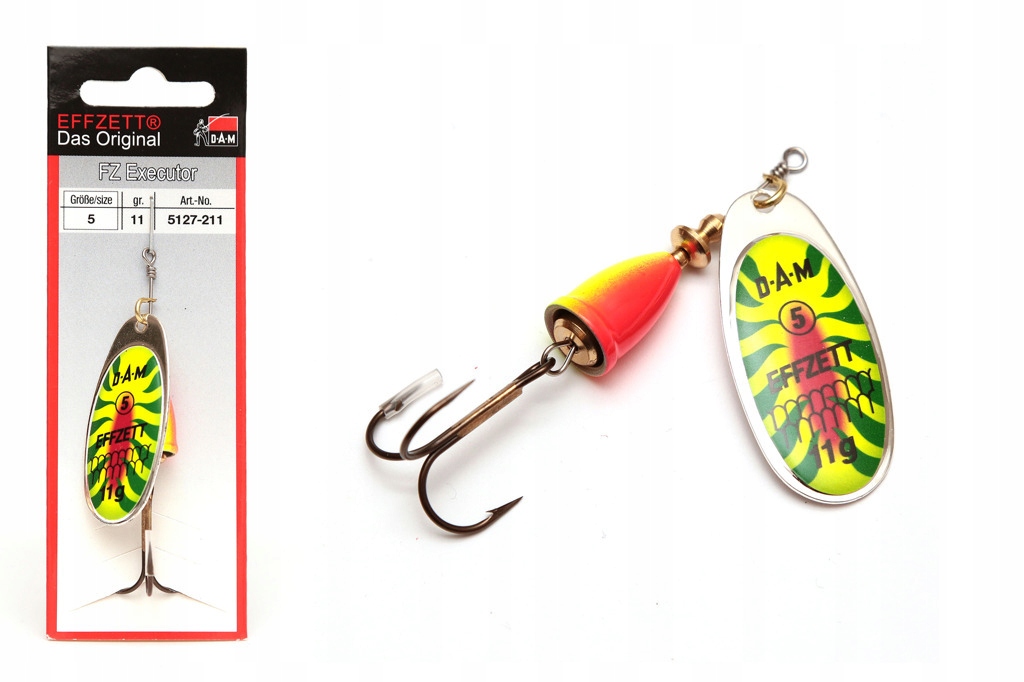 Obrotówka Dam Effzett Executor Fire SHARK-6,0 g