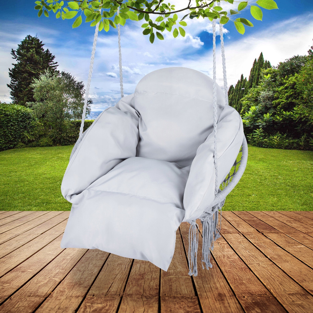 PODUSZKA GRUBA NA HUŚTAWKĘ Fotel Bocianie gniazdo Kolor szary