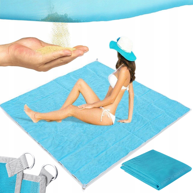

Mata Plażowa Koc Na Plażę XXL 200x200 Sand Free