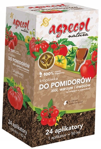 Agrecol Pro Rajčata Bylinky Papriky Okurky Vitamínový Kondicionér Hnojivo 24X 50 ml