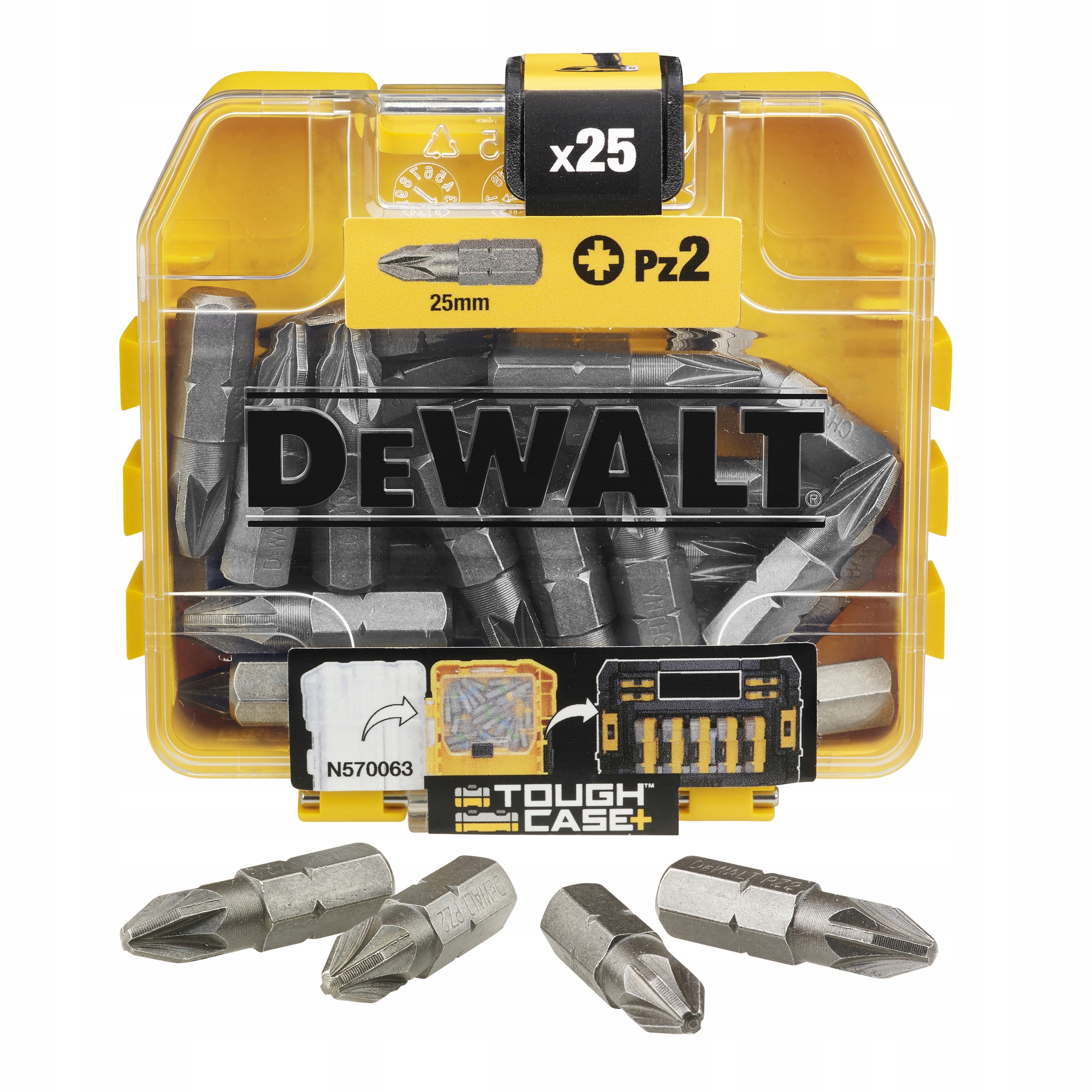 

Dewalt Zestaw Bitów DT71521 PZ2 MM 25 Szt.