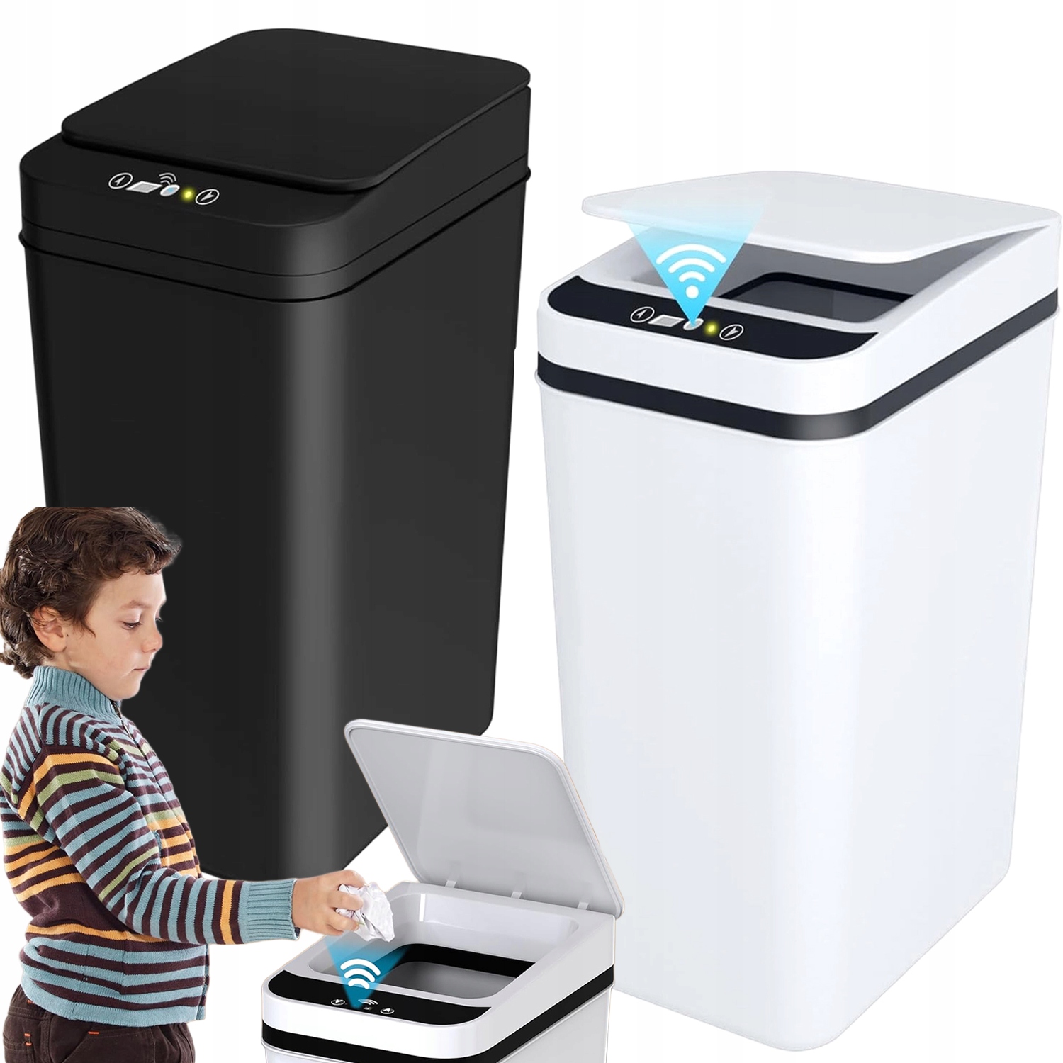 Śmietnik Automatyczny Kosz Na Śmieci Bezdotykowy Inteligentny Z Czujnikiem