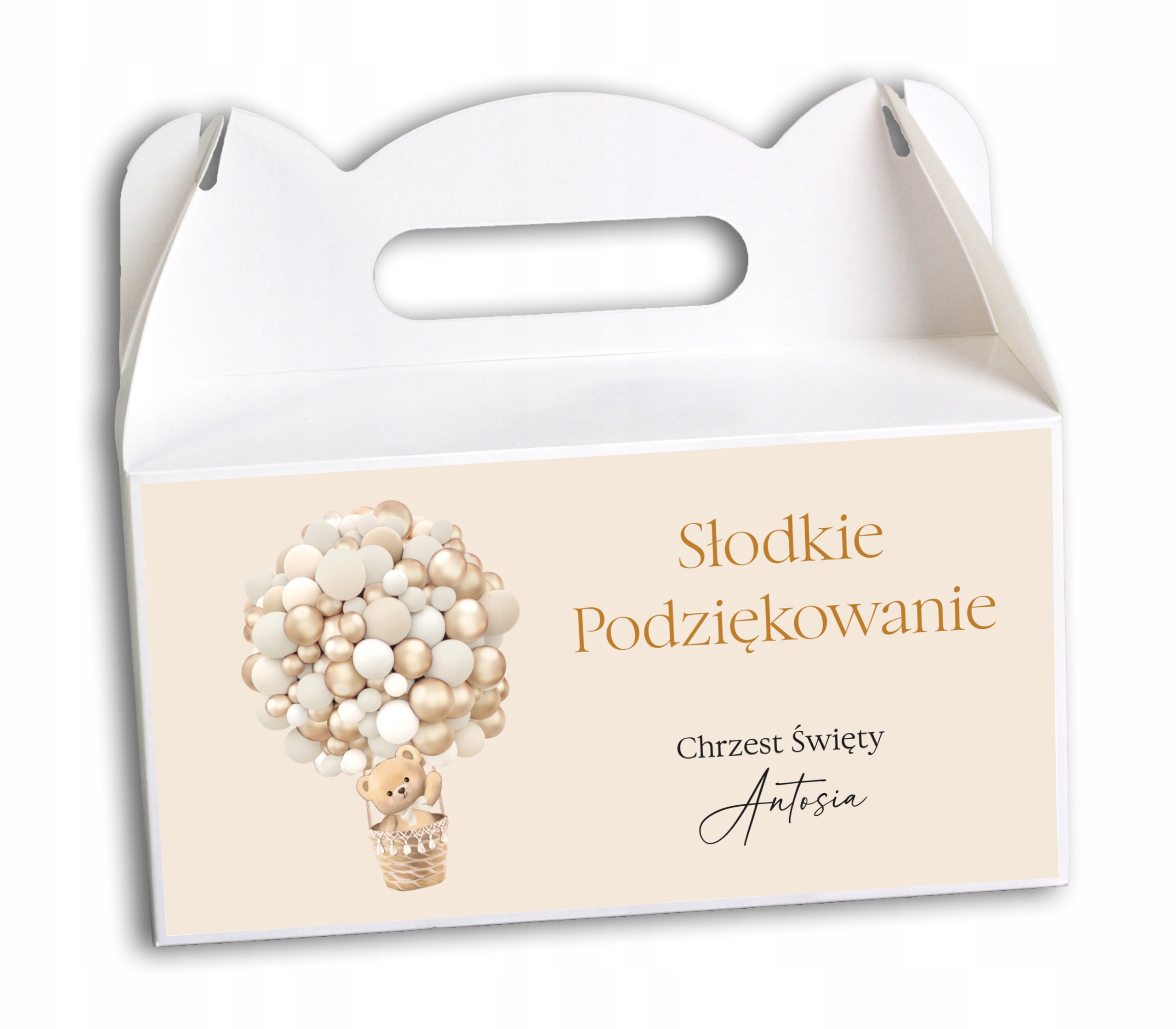 Pudełko na ciasto pudełka urodziny chrzest 10 szt