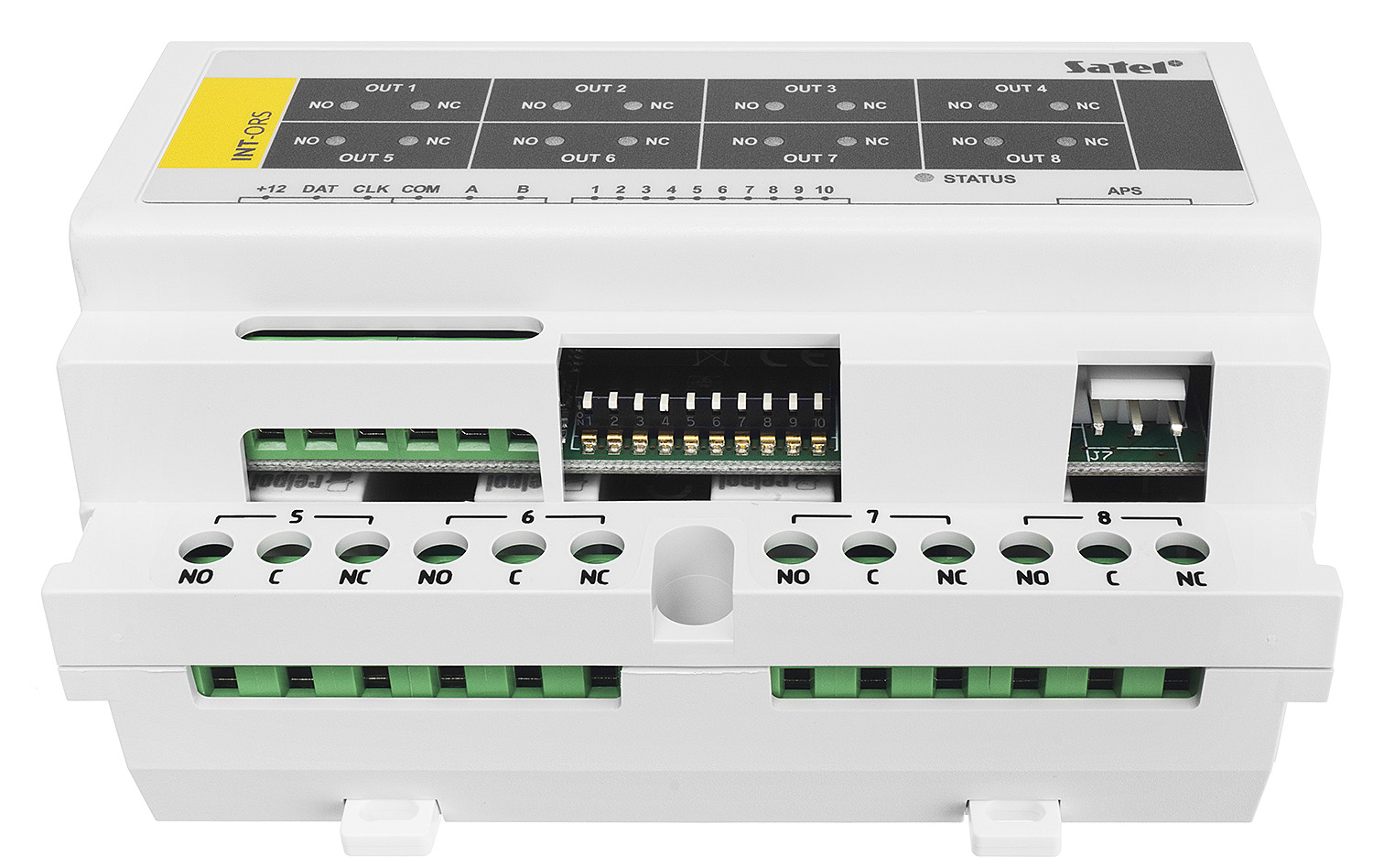 SATEL EKSPANDER 8 WYJŚĆ INT-ORS NA SZYNĘ DIN 35mm Marka Satel