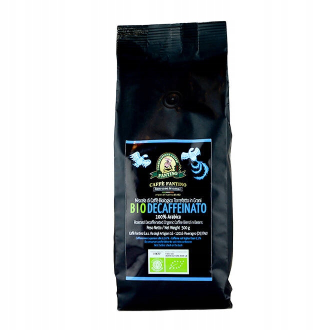 Levně káva bez kofeinu Fantino Decaffeinato Bio 500 g