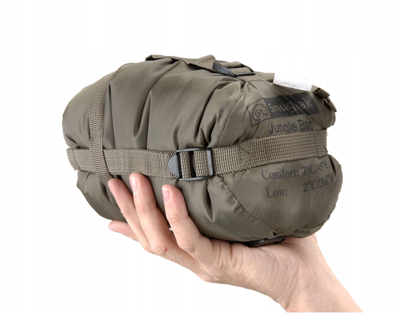 Lehký spací pytel Jungle bag olivový Snugpak levý letní zip Lz 900 g s moskytiérou