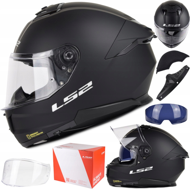 Kask motocyklowy LS2 FF808 Stream II Solid Matt Black L