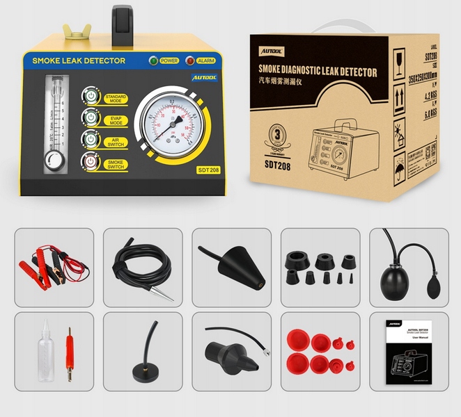 TESTER SZCZELNOŚCI SILNIKA RUR WĘŻY GENERATOR DYMU Kod producenta SDT208