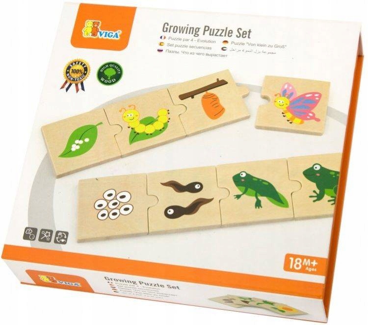 

Drewniane Puzzle Jak Rośnie 51609 Viga