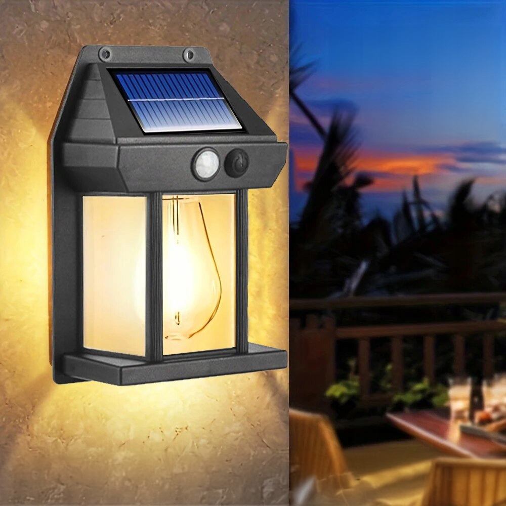 LAMPA SOLARNA KINKIET ŻARÓWKA LED ELEWACYJNA ŚCIENNA OGRODOWA ZEWNĘTRZNA Barwa światła biały ciepły