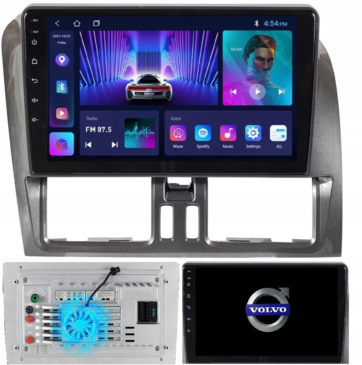 Radio Nawigacja Gps Android Volvo XC60 2008-2017 Kamera+wentylator 2/64GB
