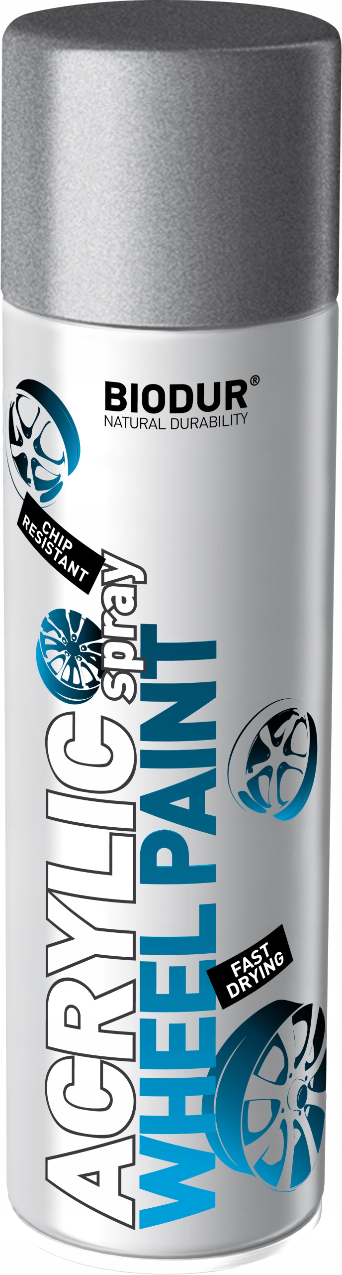 Biodur Lakier Do Felg Srebrny Spray 500 ML