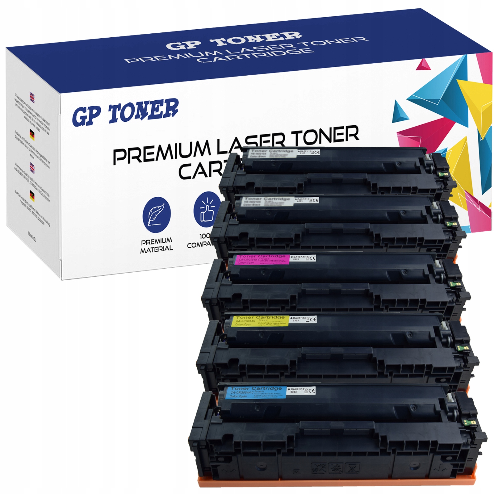 5x Toner Pro Canon CRG-054H MF640C MF641CW Sada