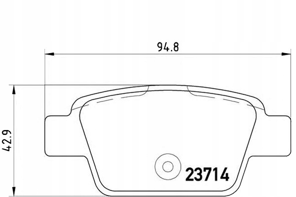 Brembo Brzdové Destičky Fiat Stilo 01- Zadní Brembo