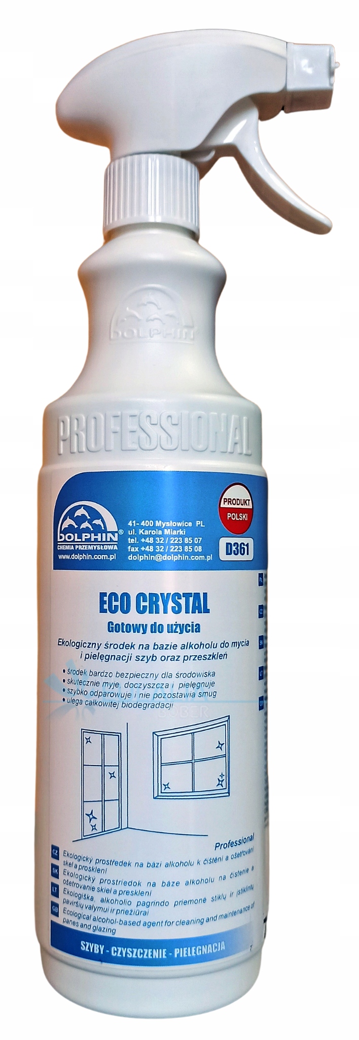 

Płyn Do Mycia Okien dOLPHIN Eco Crystal 0,75 L