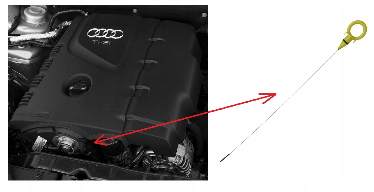 

Bagnet miarka poziomu oleju 1.8 2.0 Tfsi Audi Vw