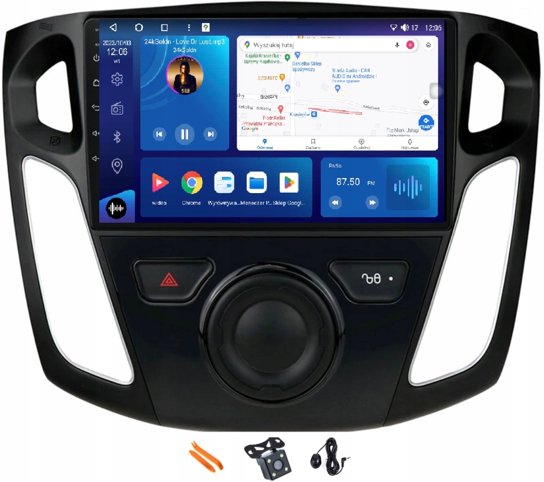 Radio Andorid Nawigacja Qled Carplay Lte Gps Ford Focus 3 MK3 11-19 Android