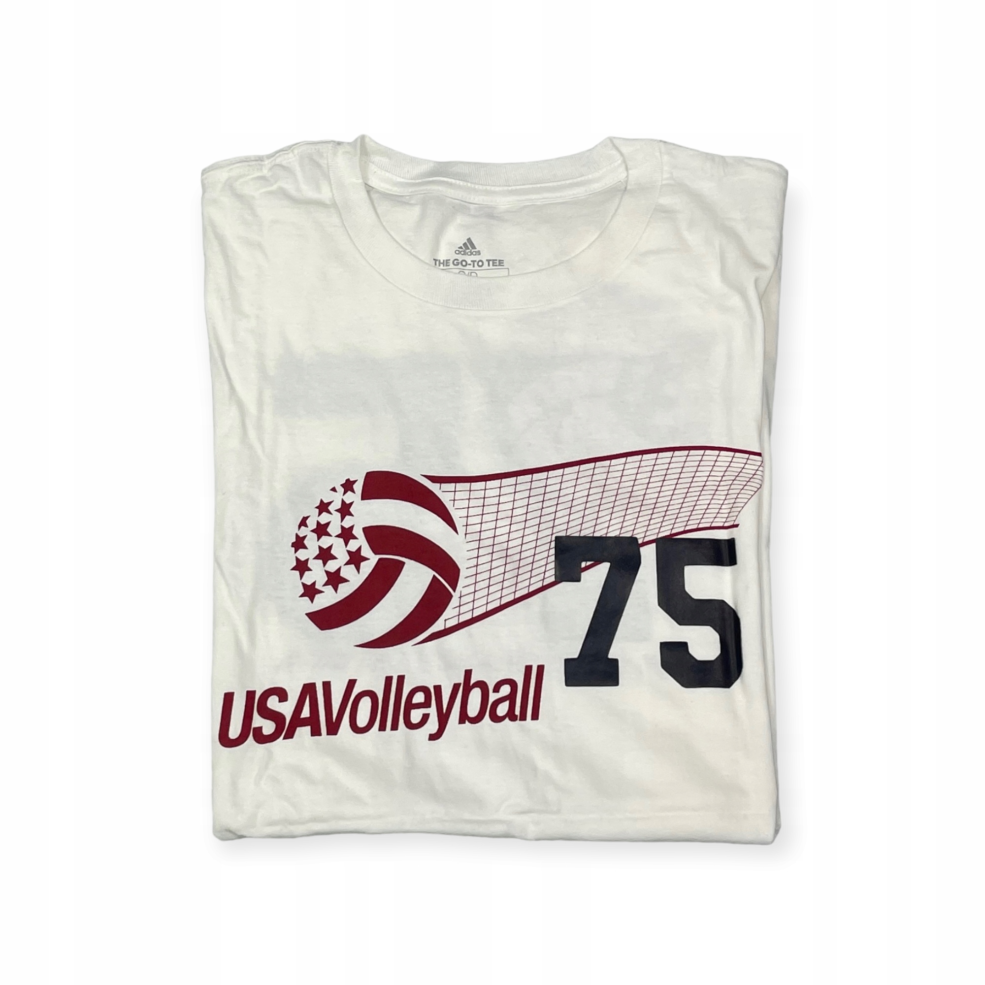 Koszulka męska biała ADIDAS VOLLEYBALL USA S 75 Rozmiar S