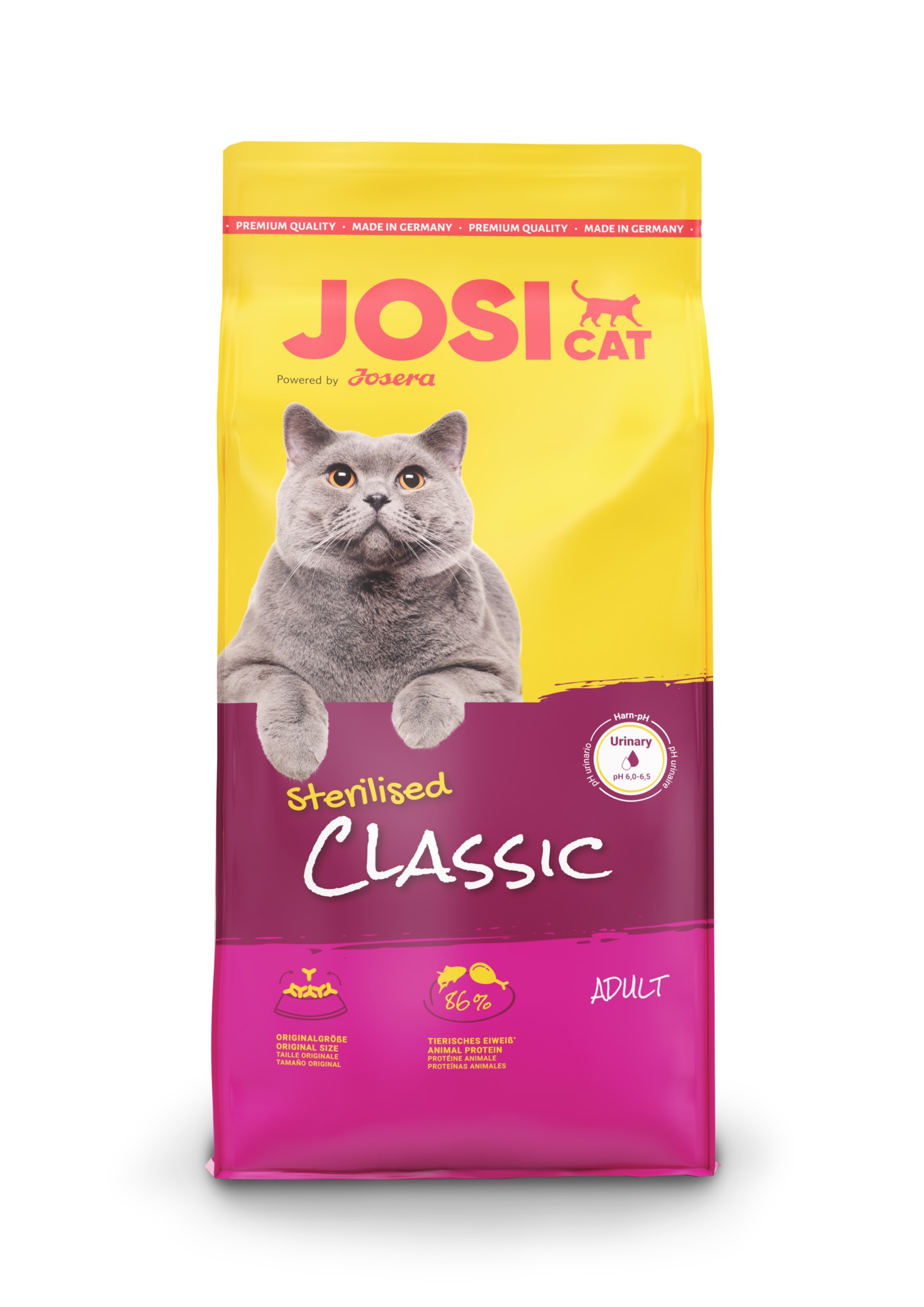 Levně Josera JosiCat Classic Sterilised 18 kg suché krmivo pro kastrované kočky