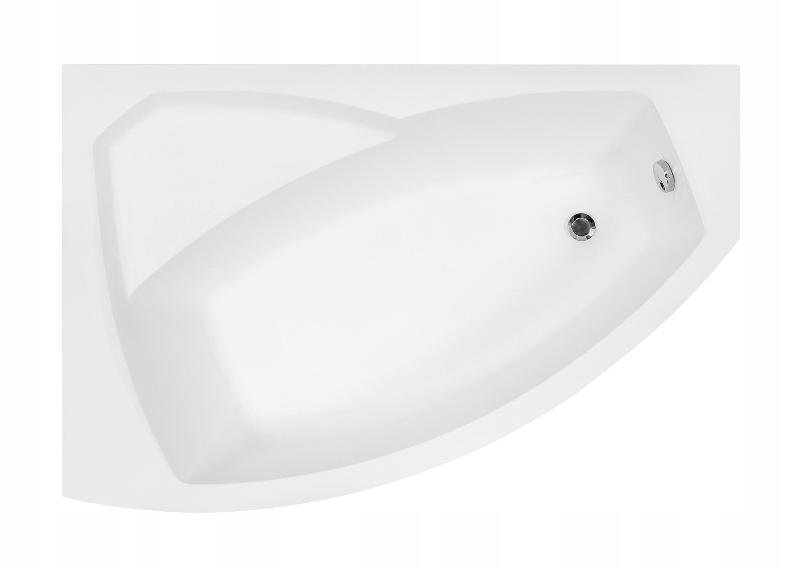 Wanna Rima 170 L pod zabudowę narożna 215l Besco