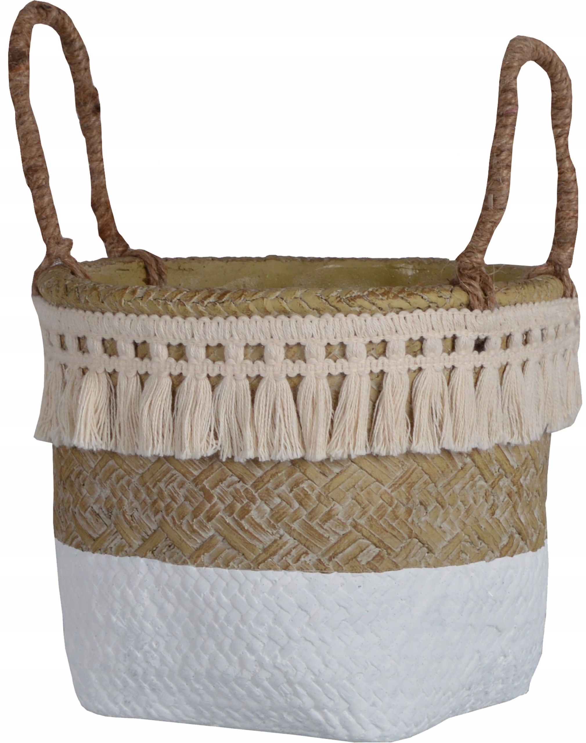 KOSZYK RATTANOWY DONICZKA BETONOWA OSŁONKA BOHO Marka inna