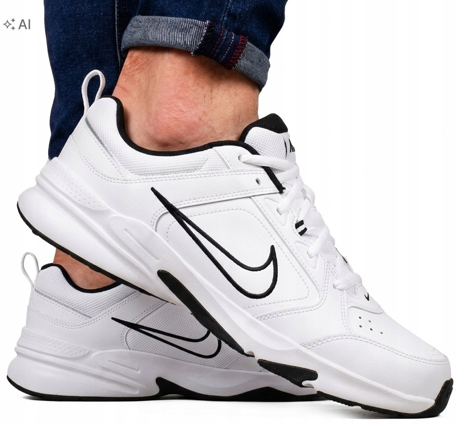 Pánské boty Nike AiR Kožené Bílé Pohodlné Pevné sportovní boty
