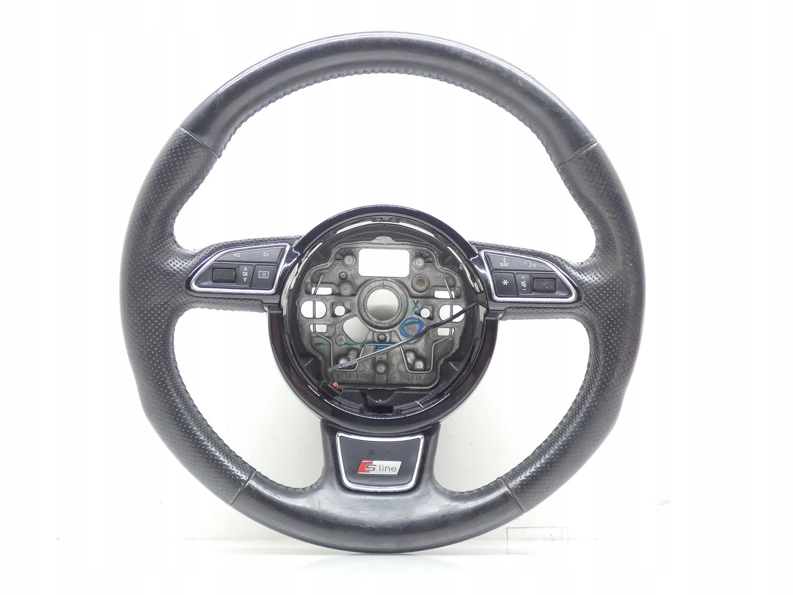 lenkrad Leder SKORZANA MULTI MULTIFUNKCJA AUDI A1 8X S-LINE 8X0419091L