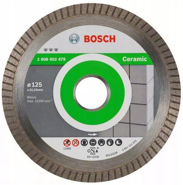 

Tarcza tnąca Bosch 125mm twardy gres ceramika