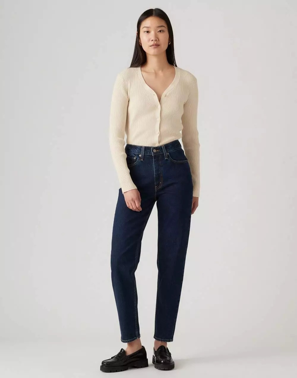 Levis Dámské Úzké Nohavice S Vysokým Pasem, Tmavě Modré, Velikost 32/30 7AA