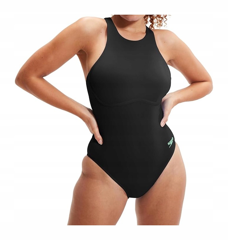 Dámské Plavky Speedo S Integrovaným Zipem A Podprsenkou, Černá, Velikost 48