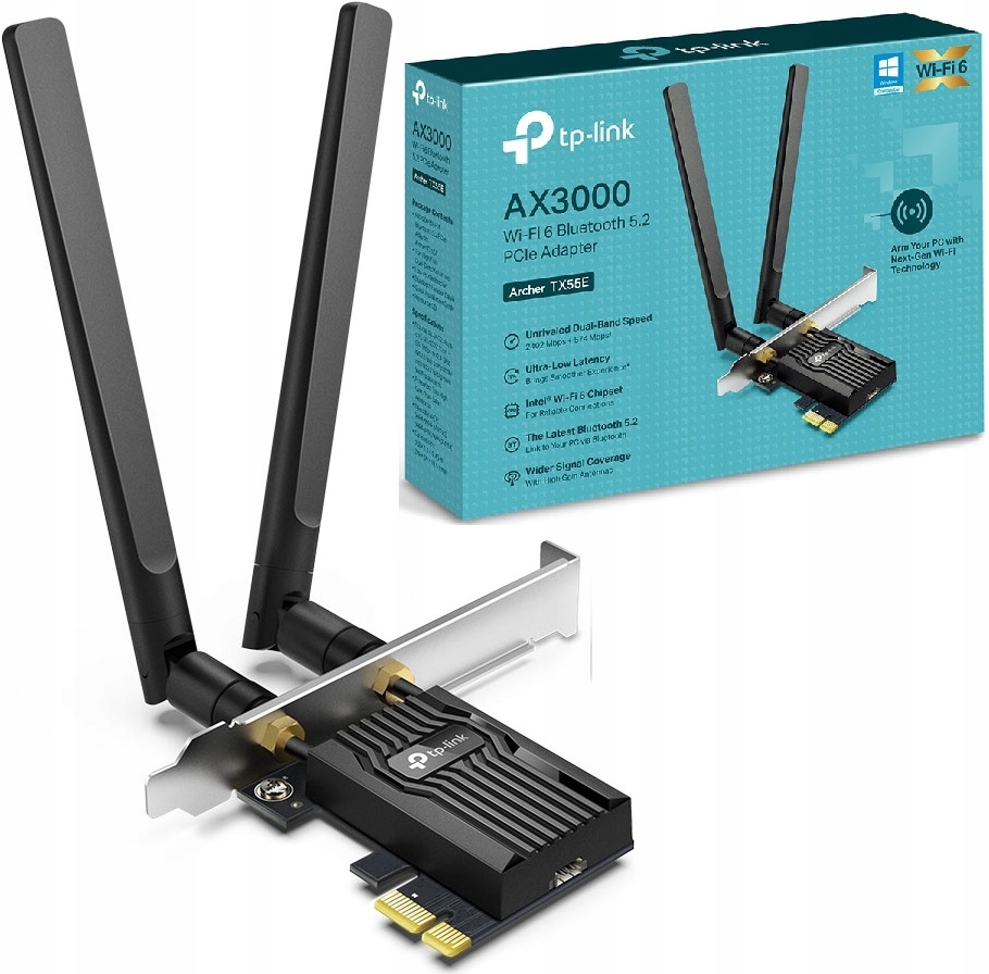 

Karta sieciowa Tp-link Archer TX55E Wi-Fi 6 AX3000