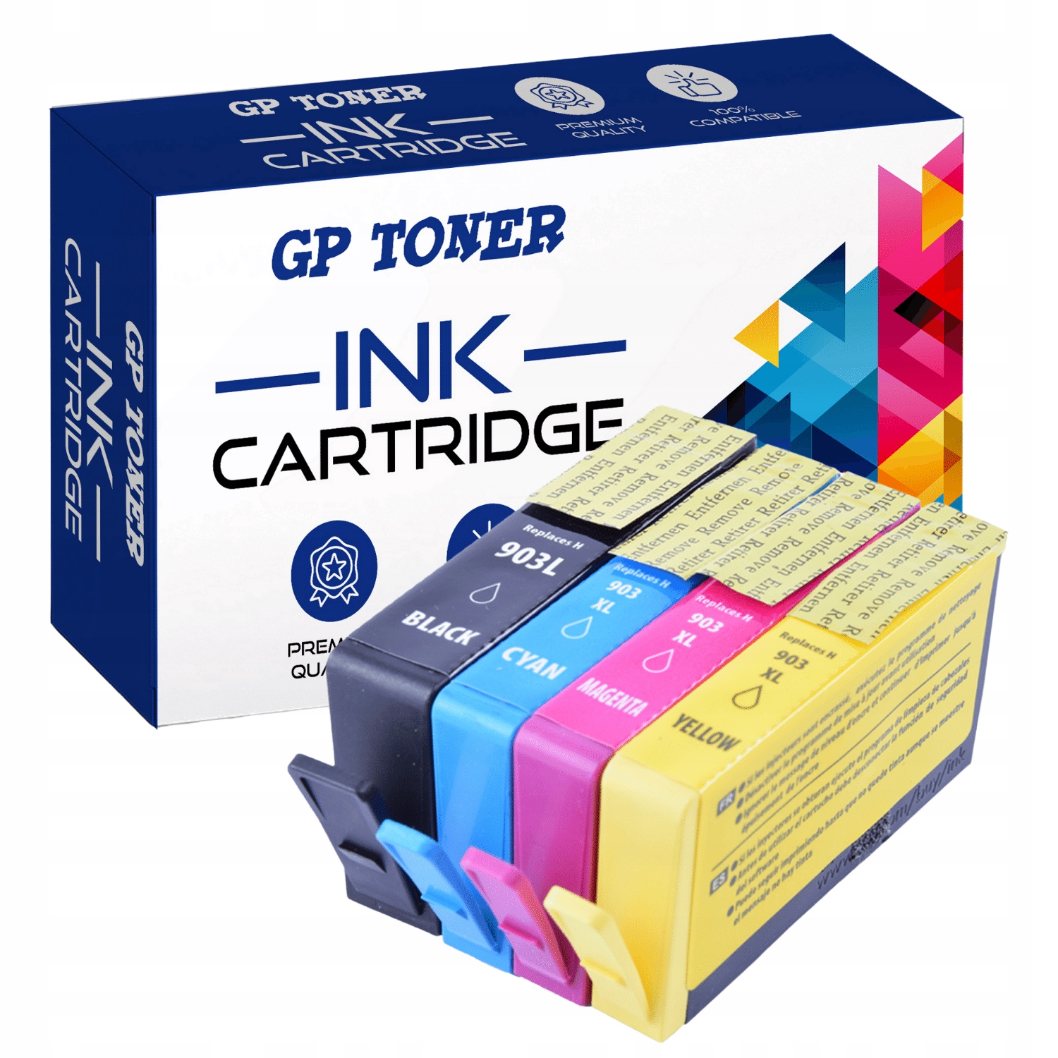 

4 Tusze do Hp 903 XL Officejet 6900 6950 6960 6970