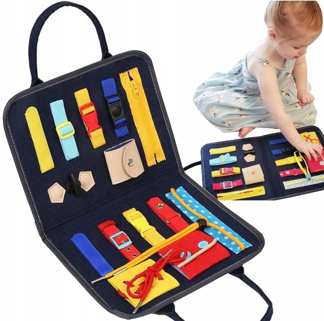 

Tablica Manipulacyjna Torba Sensoryczna Montessori