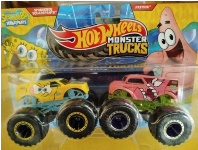 HOT WHEELS MONSTER TRUCKS SPONGEBOB VS PATRYK KANCIASTOPORTY PATRICK JCC81