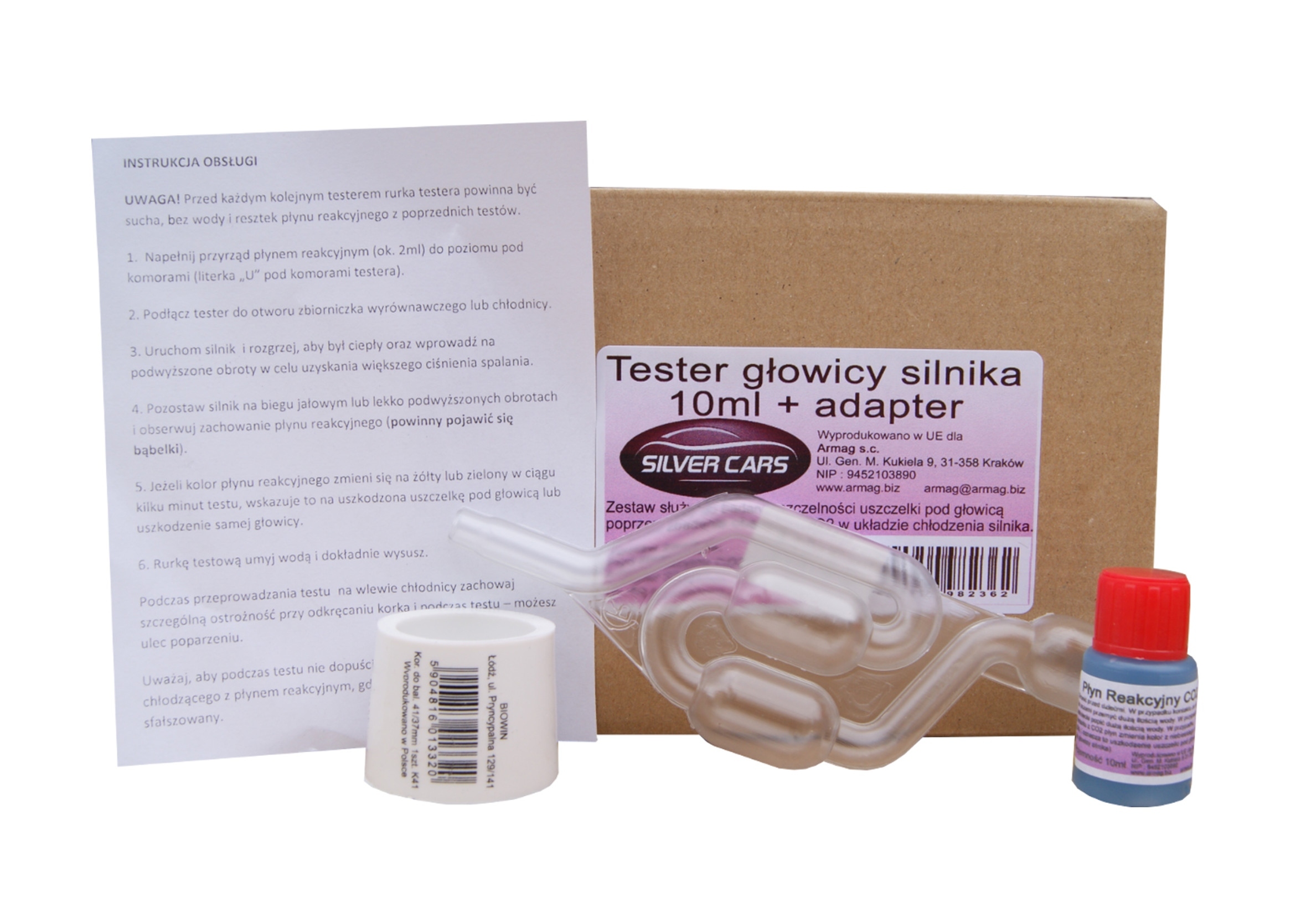 

Tester Szczelności Głowicy 10ML-5 Testów USZCZELKi
