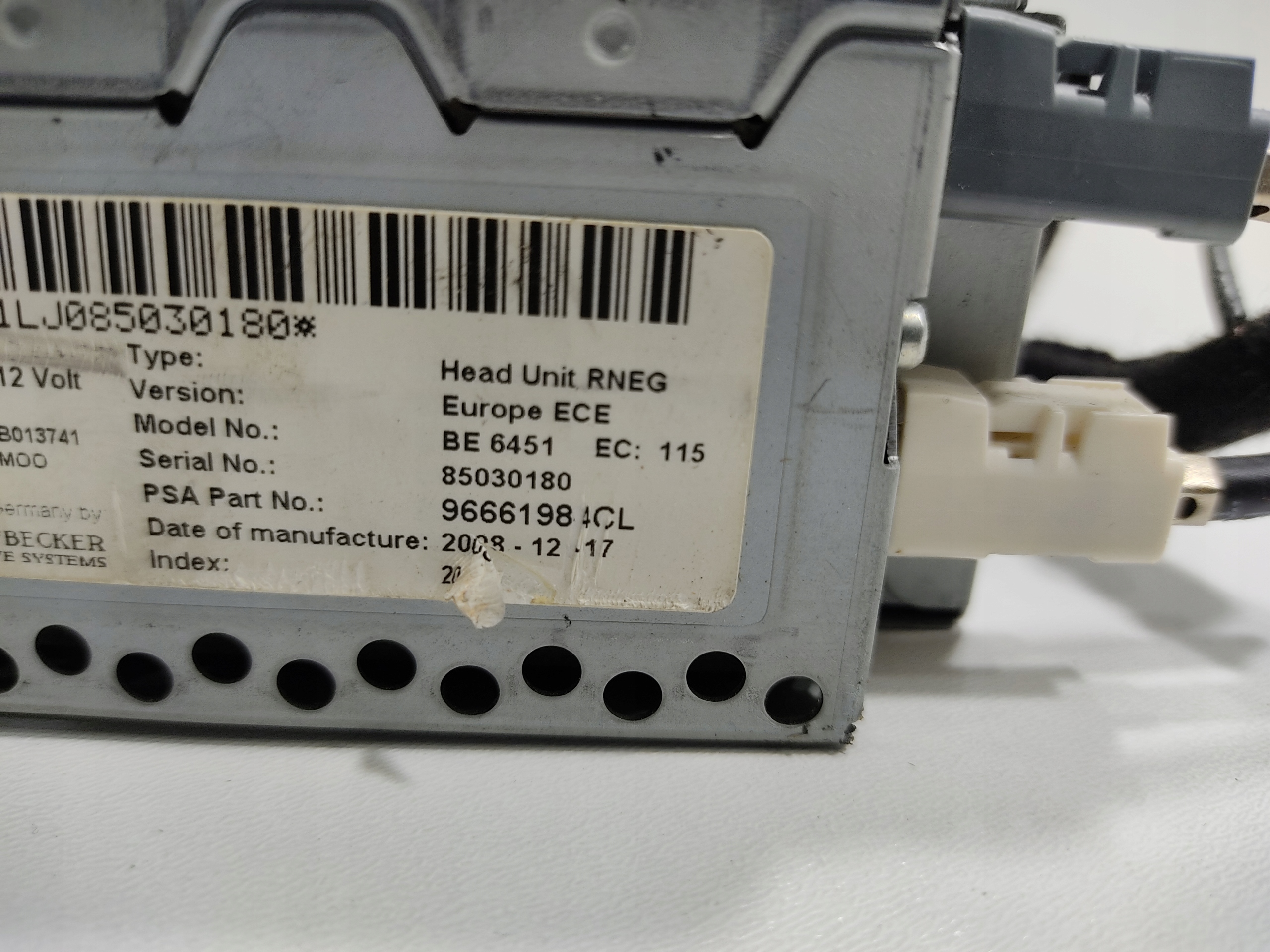FABRYCZNE RADIO Navigation CITROEN C5 III X7 96661984CL 2008-2011