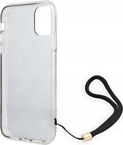 Etui + Sznurek GUESS 4G Print Strap do iPhone 11 Typ plecki