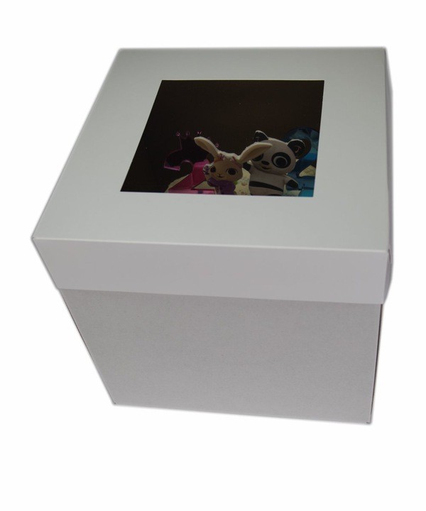 35x35x35 pudełko na tort z okienkiem wysokie Stan opakowania oryginalne