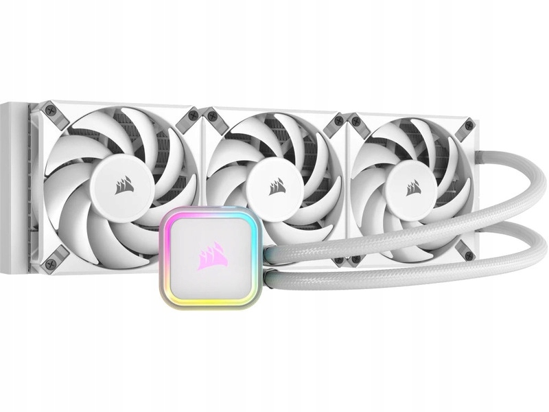 Chłodzenie wodne Corsair iCUE H150i Rgb Elite Biały
