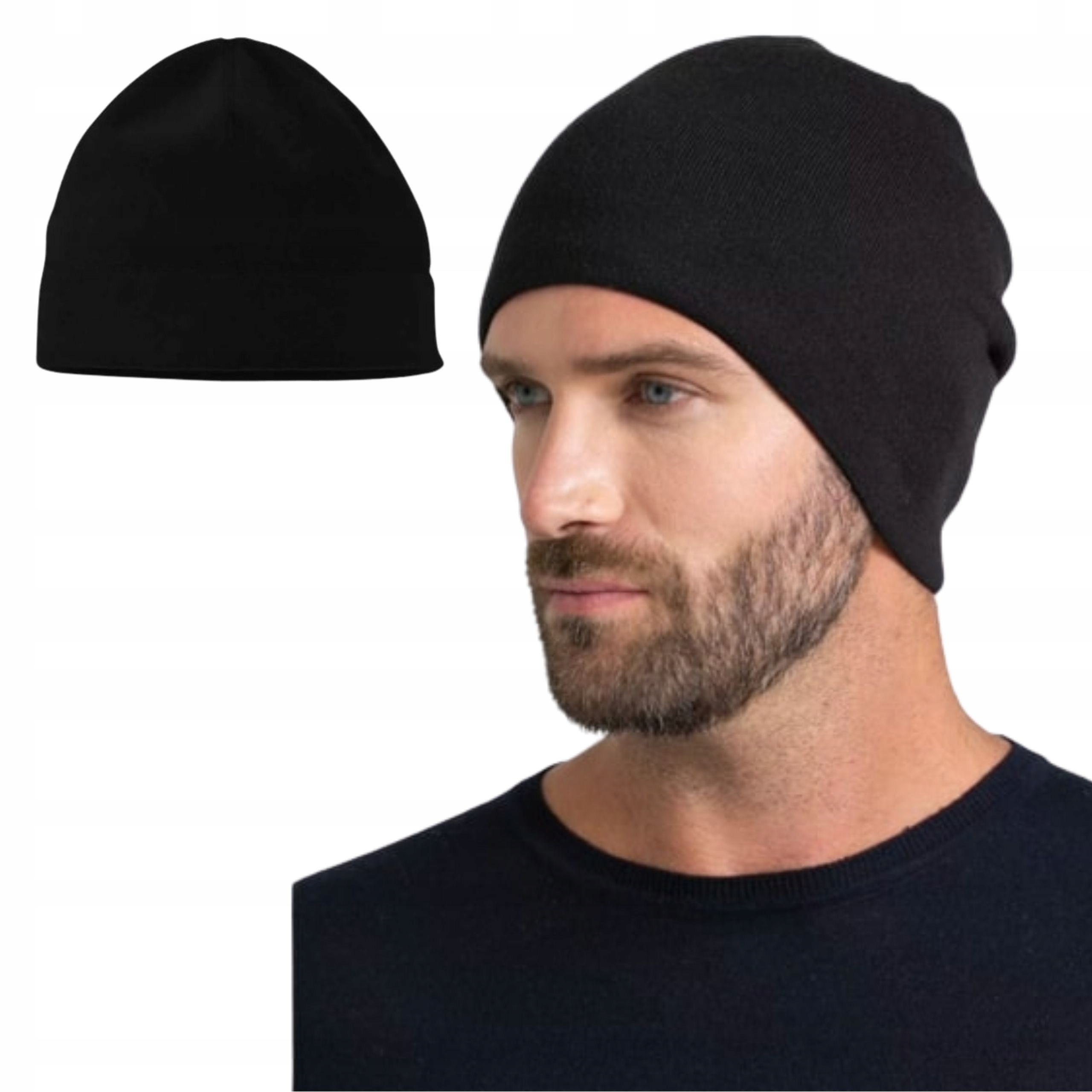Czapka JESIENNA beanie ciepła JEDNOWARSTWOWA UNIWERSALNA